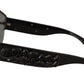 Dolce & Gabbana Chic Crystal Adorned Metal Sunglasses