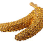 Dolce & Gabbana Crystal-Embellished Banana Brooch