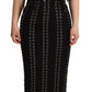 Dolce & Gabbana Elegant Sleeveless Lace-Up Midi Dress