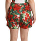 Dolce & Gabbana Chic Red Geranium Print Sleeveless Jumpsuit