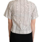 Dolce & Gabbana Geometric Elegance Collared Polo Top