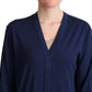 Dolce & Gabbana Elegant Virgin Wool Blue Cardigan