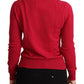 Dolce & Gabbana Chic Pink Cashmere Blend Crewneck Pullover