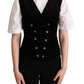 Dolce & Gabbana Elegant Sleeveless Velvet Waistcoat