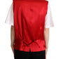 Dolce & Gabbana Elegant Red Virgin Wool Sleeveless Vest