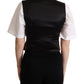 Dolce & Gabbana Elegant Black Jacquard Waistcoat