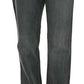 Just Cavalli Chic Gray Mid Waist Straight Leg Jeans