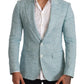 Dolce & Gabbana Elegant Light Blue Linen Blazer