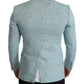 Dolce & Gabbana Elegant Light Blue Linen Blazer