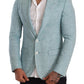 Dolce & Gabbana Elegant Light Blue Linen Blazer