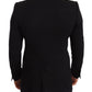 Dolce & Gabbana Elegant Slim Fit Black Cotton Blazer