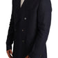 Dolce & Gabbana Elegant Dark Blue Double-Breasted Blazer