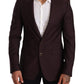 Dolce & Gabbana Elegant Purple Slim Fit Blazer