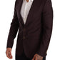 Dolce & Gabbana Elegant Purple Slim Fit Blazer