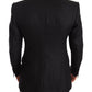 Dolce & Gabbana Elegant Slim Fit Black Linen Blazer