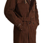 Dolce & Gabbana Classic Brown Leather Trench Coat