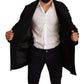 Dolce & Gabbana Elegant Black Double Breasted Trench Coat