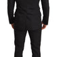 Dolce & Gabbana Elegant Black Floral Brocade Suit