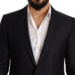 Dolce & Gabbana Elegant Slim Fit Jacquard Suit in Blue