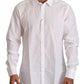 Dolce & Gabbana White Cotton Martini Fit Shirt