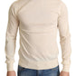 Dolce & Gabbana Cream Cashmere Turtleneck Sweater