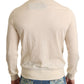 Dolce & Gabbana Cream Cashmere Turtleneck Sweater