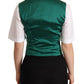 Dolce & Gabbana Elegant Green Silk Blend Waistcoat