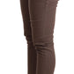 CYCLE Chic Brown Skinny Mid Waist Cropped Pants