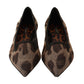 Dolce & Gabbana Elegant Leopard Print Flat Loafers