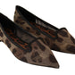 Dolce & Gabbana Elegant Leopard Print Flat Loafers