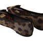 Dolce & Gabbana Elegant Leopard Print Flat Loafers