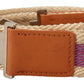 GF Ferre Elegant Multicolor Leather Fashion Belt