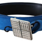 GF Ferre Elegant Royal Blue Leather Belt