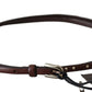 Ermanno Scervino Chic Dark Brown Leather Waist Belt