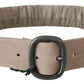 GF Ferre Elegant Brown Leather Fashion Belt