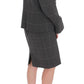 BENCIVENGA Elegant Checkered Cotton-Blend Suit Set