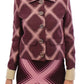 House of Holland Elegant Multicolor Check Print Jacket