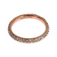 Nialaya Chic Pink Crystal-Encrusted Silver Ring