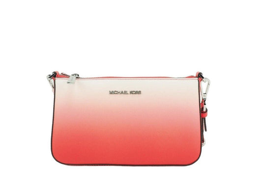 Michael Kors Jet Set Coral Reef Gradient Crossbody Tech Attachment Handbag Purse