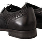 Dolce & Gabbana Exotic Leather Brogue Derby Dress Shoes