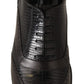 Dolce & Gabbana Elegant Brown Lizard Leather Oxford Shoes