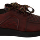 Dolce & Gabbana Elegant Bordeaux Derby Leather Shoes