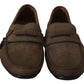 Dolce & Gabbana Elegant Brown Leather Loafers