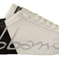 Dolce & Gabbana Elegant White Leather Casual Sneakers