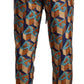 Dolce & Gabbana Elegant Silk Jogger Pants with Vibrant Print