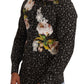 Dolce & Gabbana Elegant Floral Embroidered Dress Shirt