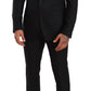 Dolce & Gabbana Sleek Black Virgin Wool Martini Suit