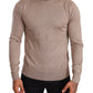 Dolce & Gabbana Beige Turtleneck Cashmere-Silk Blend Sweater