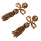 Dolce & Gabbana Elegant Antique Gold Bow Earrings