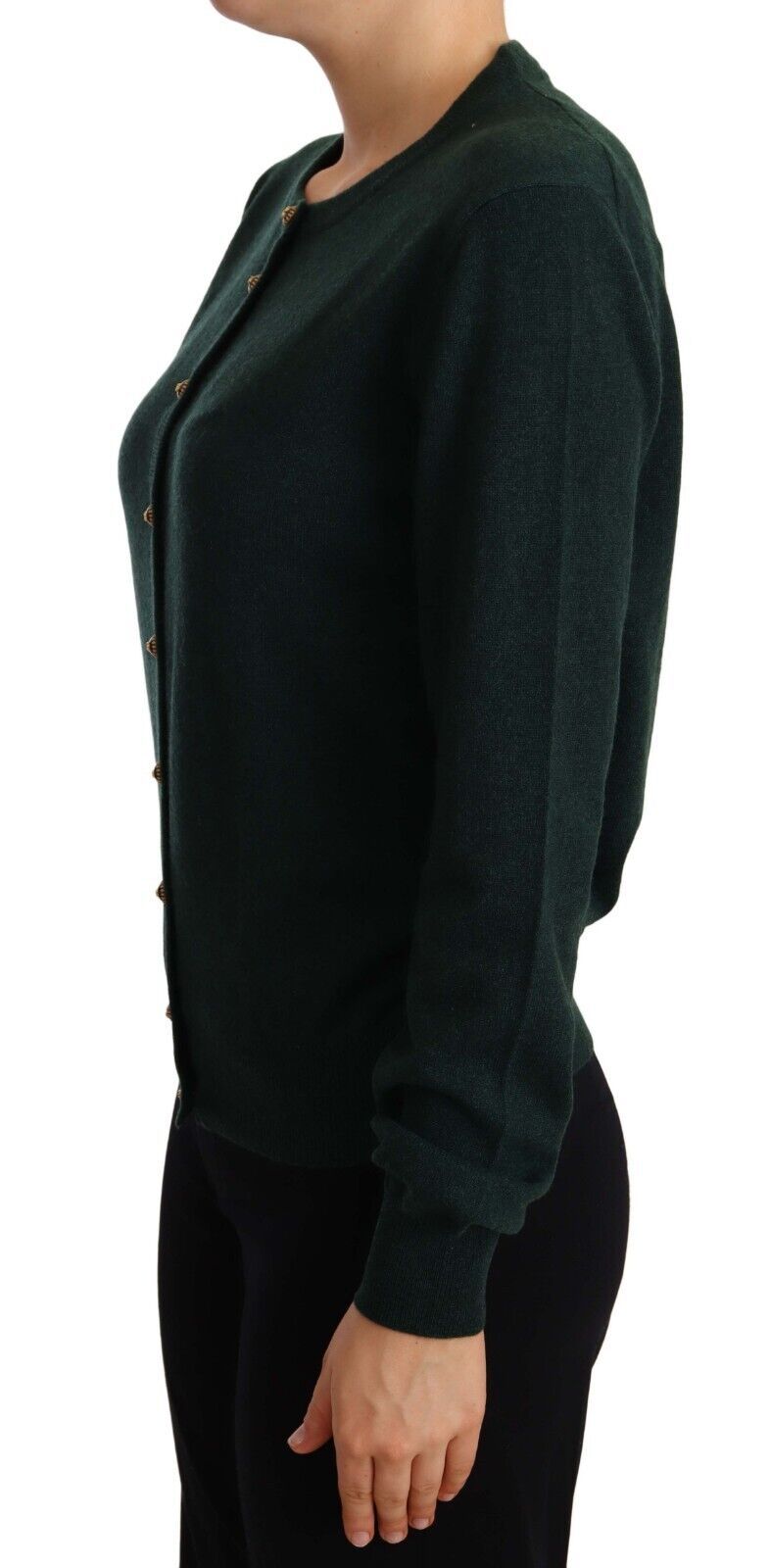 Dolce & Gabbana Elegant Cashmere Green Cardigan